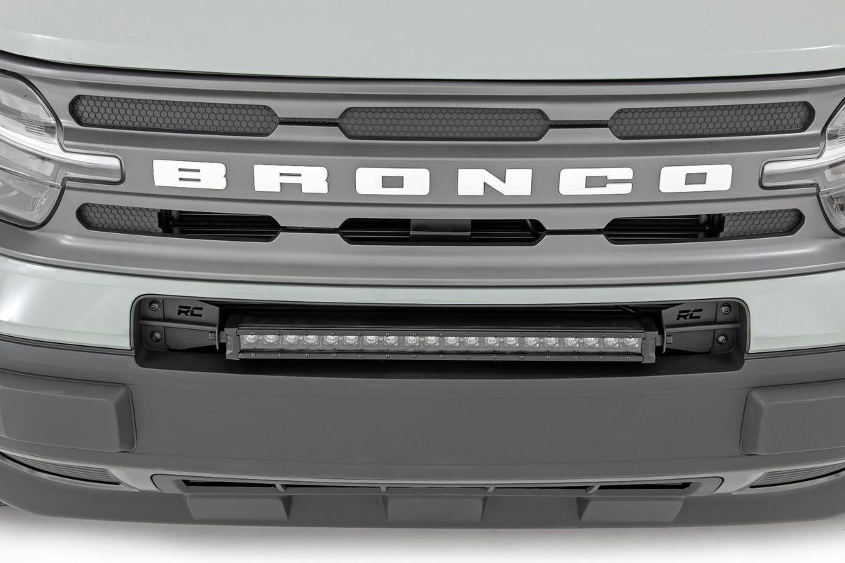 LED Light Kit | Bumper Mount | 20" Black Single Row | White DRL | Ford Bronco Sport (21-25) | 71037
