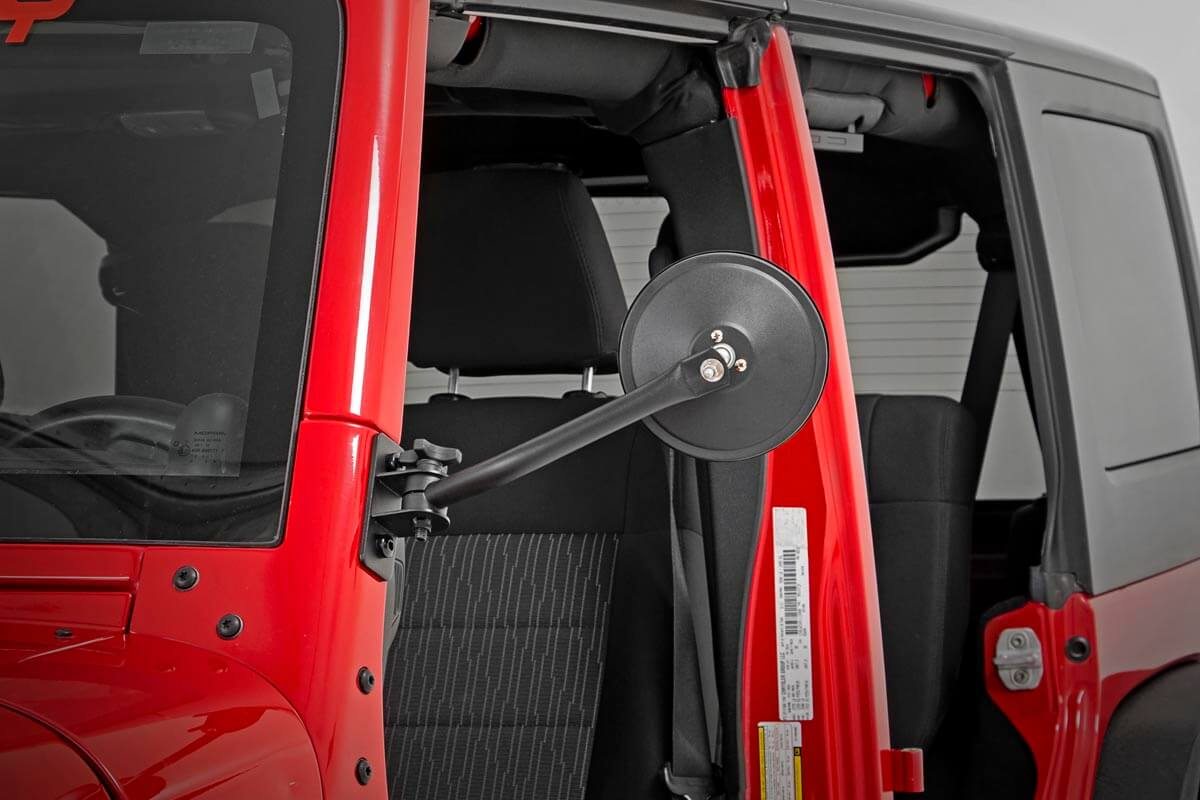 Round Trail Mirror | Jeep Wrangler JK/Wrangler Unlimited  (2007-2018) | 10519A