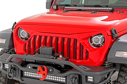 Rough Country | 9 Inch DRL Halo LED Headlights | DOT Approved | Jeep Gladiator JT/Wrangler JL (18-26) | RCH5300