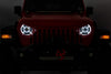 Rough Country | 9 Inch DRL Halo LED Headlights | DOT Approved | Jeep Gladiator JT/Wrangler JL (18-26) | RCH5300