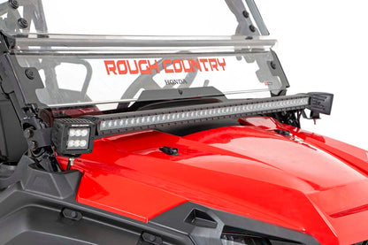 LED Light Kit | Cage Mount | 2" Black Pair | Amber DRL | Honda Pioneer 1000-5  | 92021