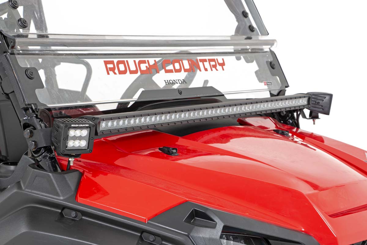 LED Light Kit | Cage Mount | 2" Black Pair | White DRL | Honda Pioneer 1000-5  | 92011