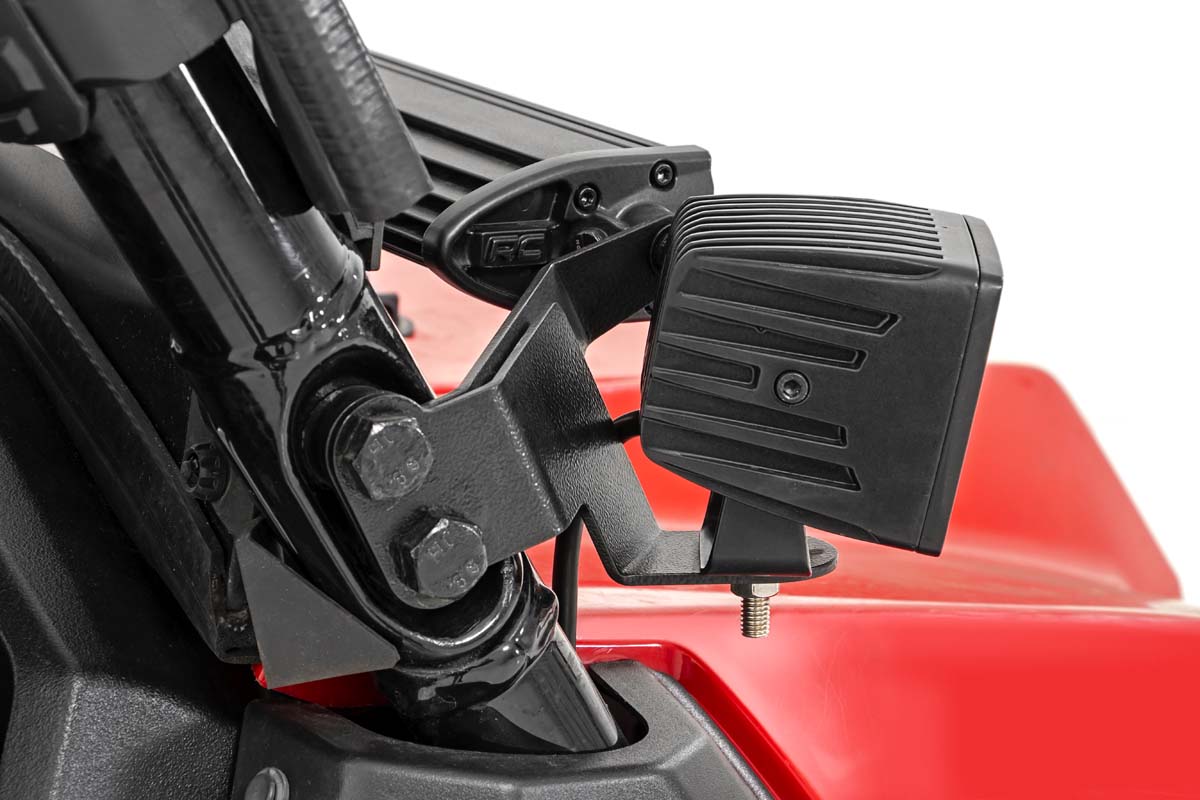 LED Light Kit | Cage Mount | 2" Chrome Pair | Wide Angle | Honda Pioneer 1000-5  | 92012