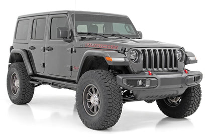 Rough Country | 3.5 Inch Lift Kit | Adj Lower | FR D/S | M1R | Jeep Wrangler Unlimited (24-26) | 91644