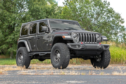 Rough Country | 3.5 Inch Lift Kit | Adj Lower | FR D/S | M1R | Jeep Wrangler Unlimited (24-26) | 91644