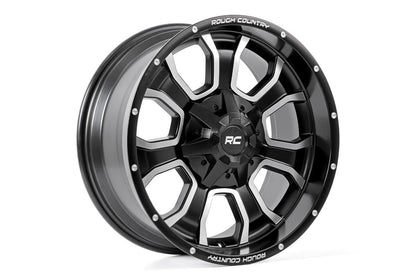 Rough Country 93 Series Wheel | One-Piece | Matte Black | 20x10 | 8x6.5 | -18mm | 93201010
