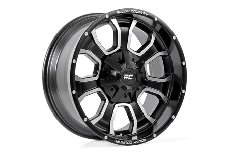 Rough Country 93 Series Wheel | One-Piece | Matte Black | 20x10 | 8x6.5 | -18mm | 93201010