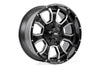 Rough Country 93 Series Wheel | One-Piece | Machined Black | 20x9 | 6x5.5/6x135 | 0mm | 93209012