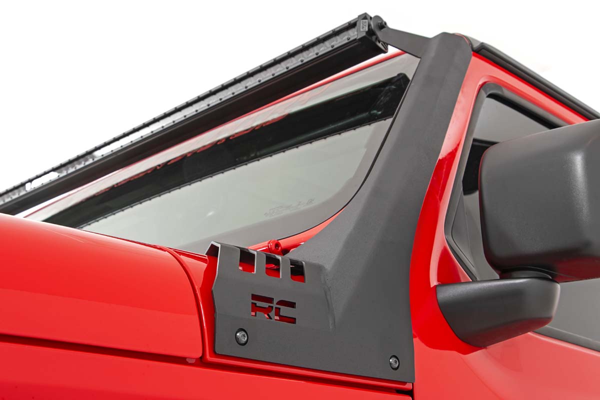 LED Light Kit | Windshield | 50" BLK Dual Row | WHT DRL | Jeep Gladiator JT/Wrangler JL (18-25) | 70067