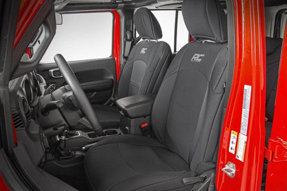 Seat Covers | Front and Rear | Jeep Wrangler Unlimited 4WD (2018-2025) | 91010