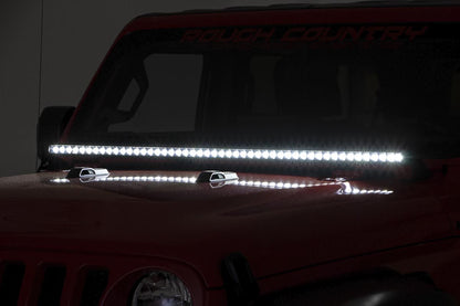 LED Light Kit | Cowl Mount | 50" Spectrum Single Row | Jeep Gladiator JT/Wrangler JL (18-25) | 80057