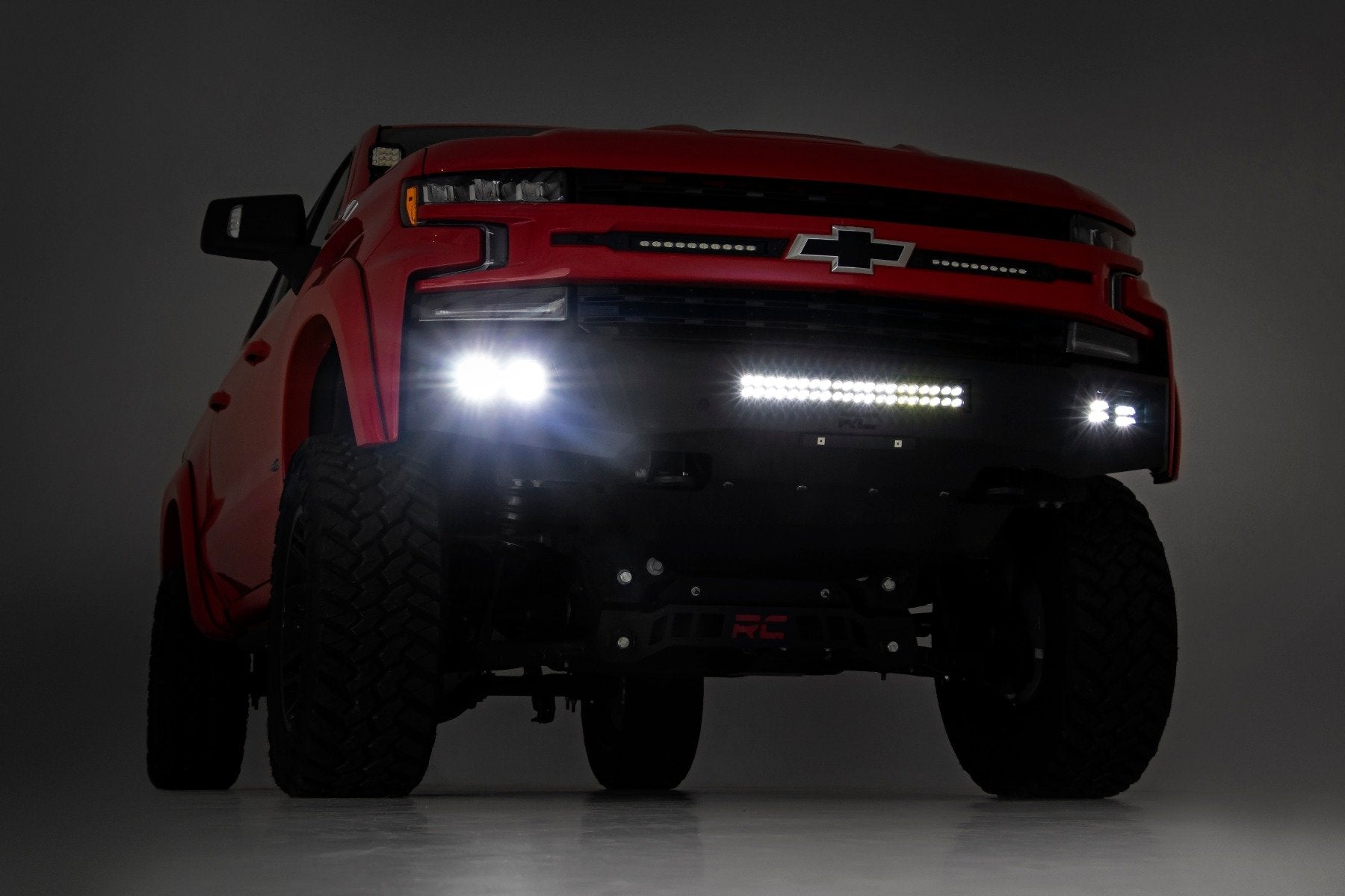 High Clearance Front Bumper | LED Lights & Skid Plate | Chevy Silverado 1500 (19-22) | 10757A