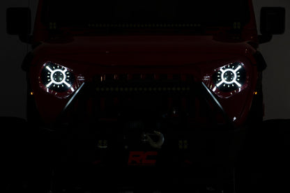 Rough Country | 9 Inch LED Headlights | DOT Approved | Jeep Gladiator JT/Wrangler JL (18-26) | RCH5100