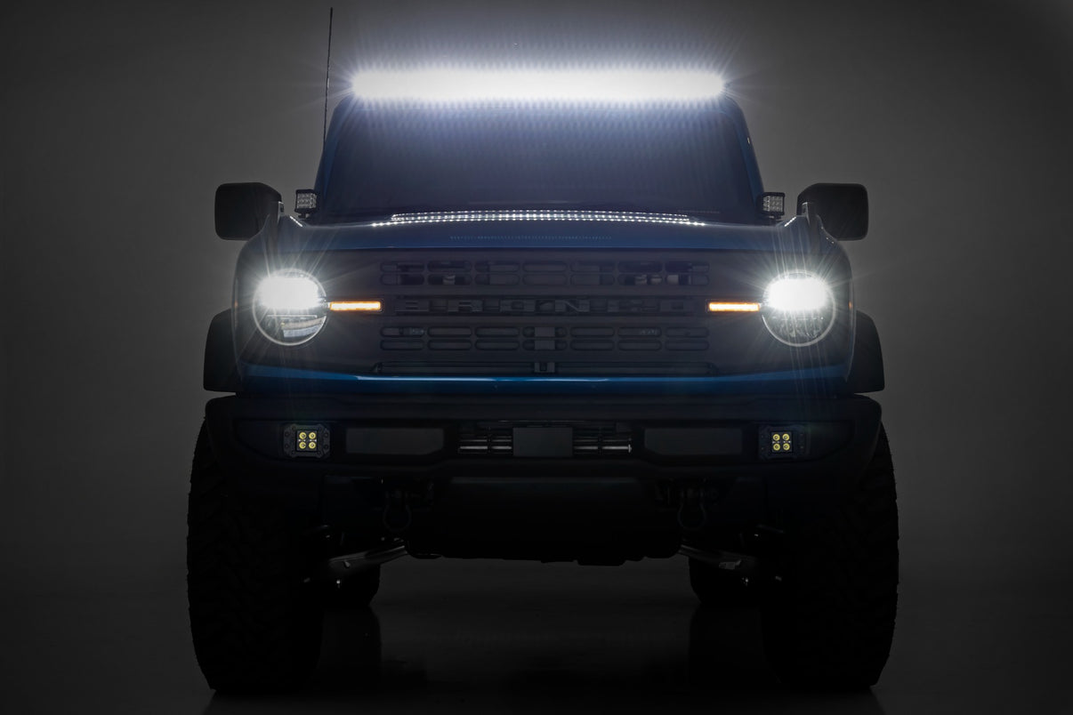 LED Light Kit | Upper Windshield | 50" Black Single Row | Ford Bronco (21-25) | 71043