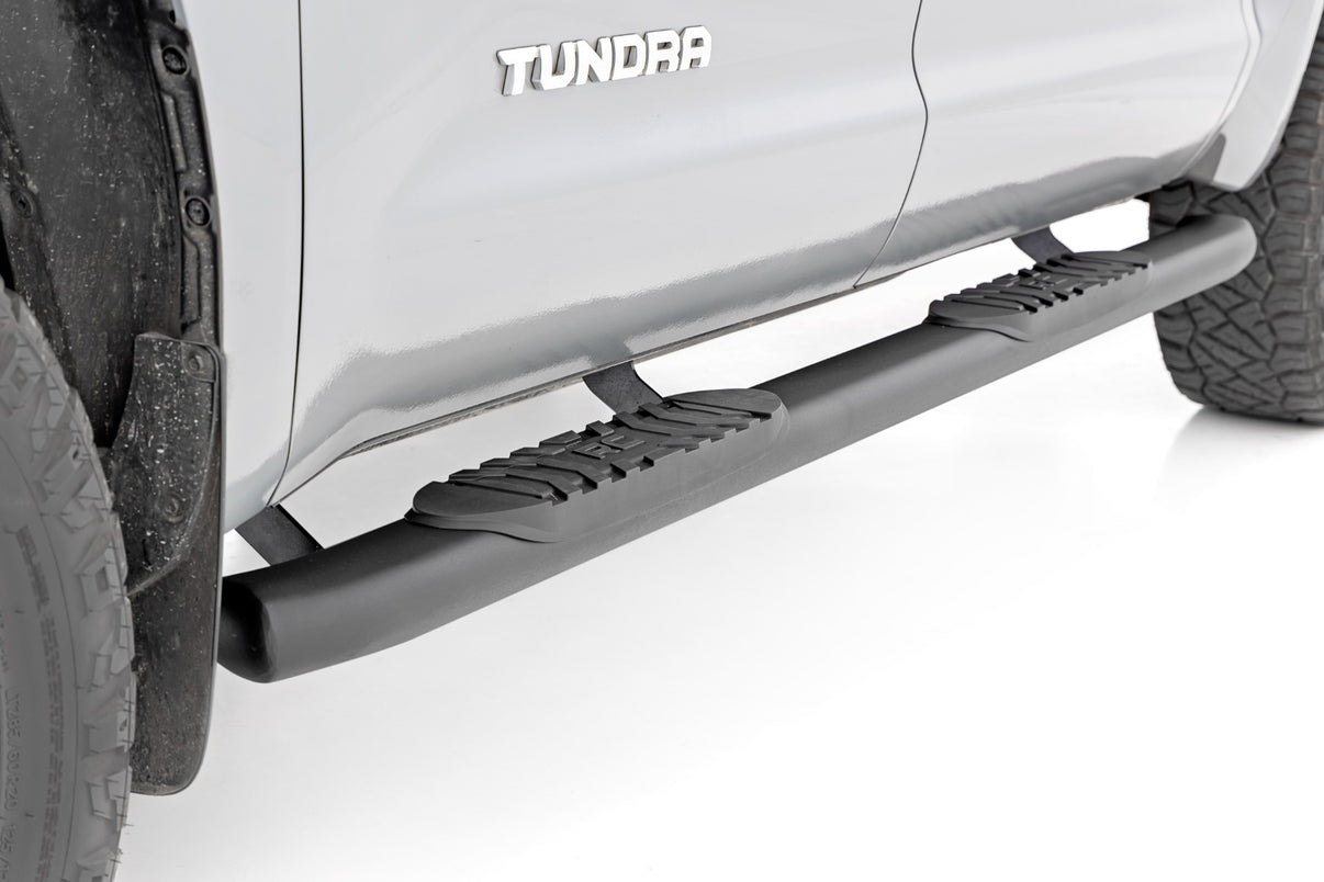 Oval Nerf Step | Crew Cab | Black | Toyota Tundra 2WD/4WD (2007-2021) | 21009