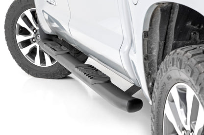 Oval Nerf Step | Crew Cab | Black | Toyota Tundra 2WD/4WD (2007-2021) | 21009