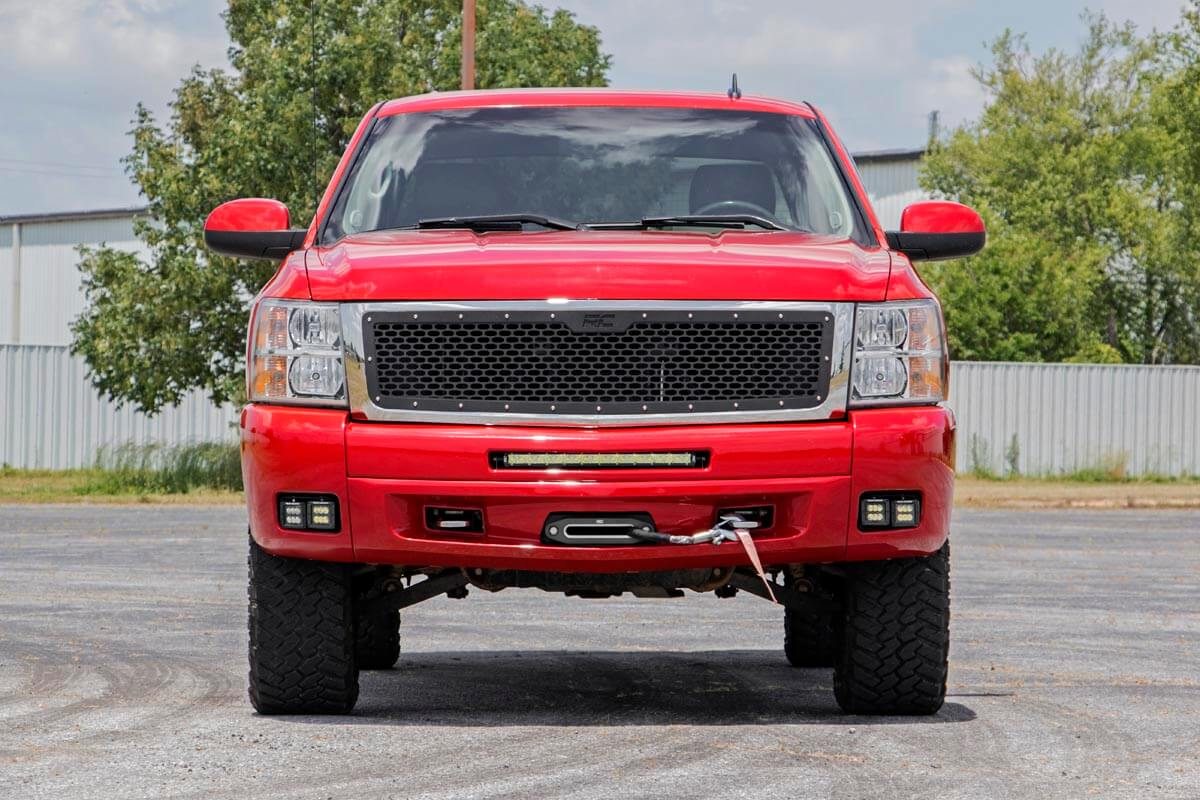 LED Light Kit | Fog | 2" Black Pairs x2 | White DRL | Chevy Silverado 1500/2500HD/3500HD 2WD/4WD | 70762DRLA