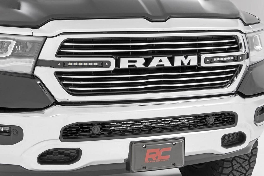 Dual 6in LED Grille Kit | Black Slimline | Ram 1500 2WD/4WD (2019-2024) | 70783