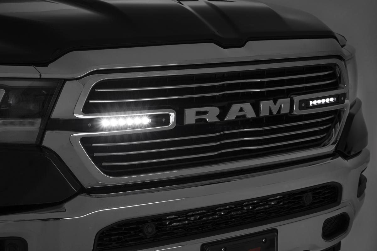 Dual 6in LED Grille Kit | Black Slimline | Ram 1500 2WD/4WD (2019-2024) | 70783
