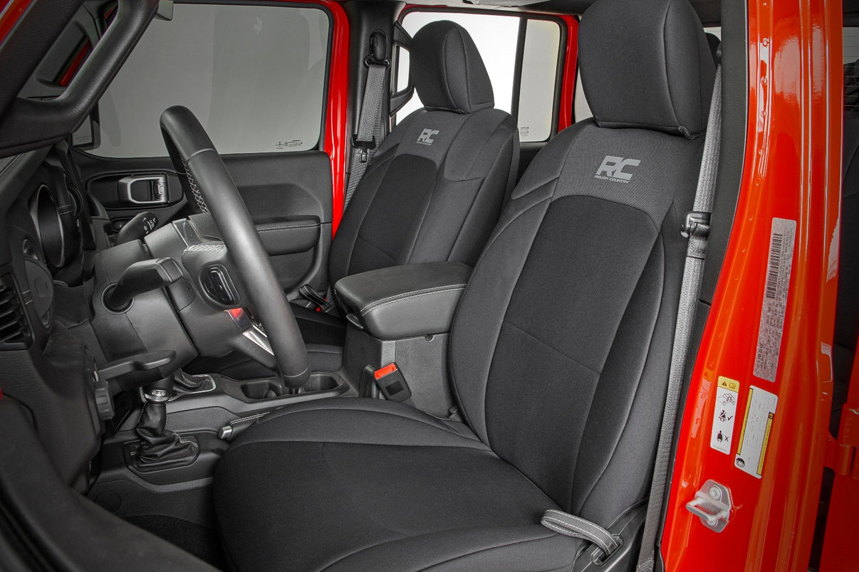 Seat Covers | Front and RR w/ Cup Holder | Jeep Gladiator JT 4WD (2020-2025) | 91038
