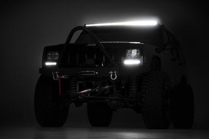 50 Inch Black Series LED Light Bar | Curved | Single Row | 72750BL