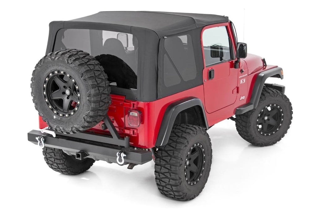 Soft Top | Replacement | Black | Half Doors | Jeep Wrangler TJ 4WD (97-06) | RC85350.35