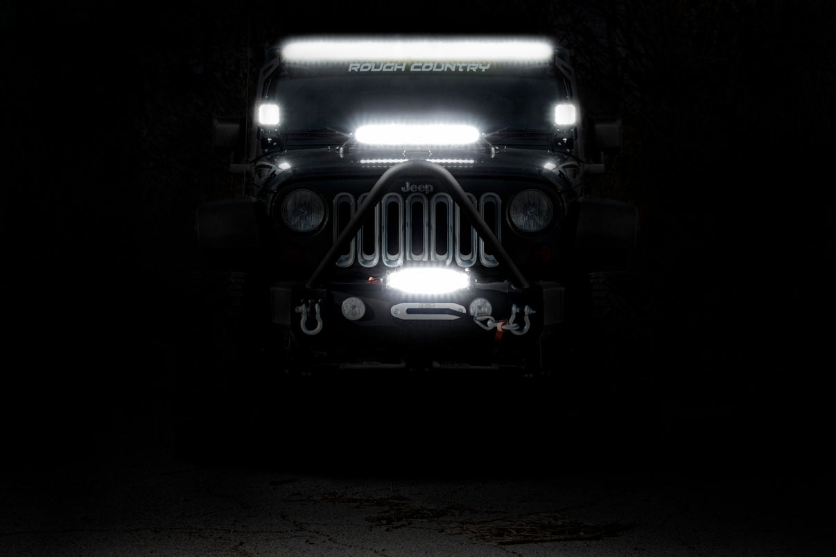 50 Inch Black Series LED Light Bar | Dual Row | Amber DRL | 70950BDA