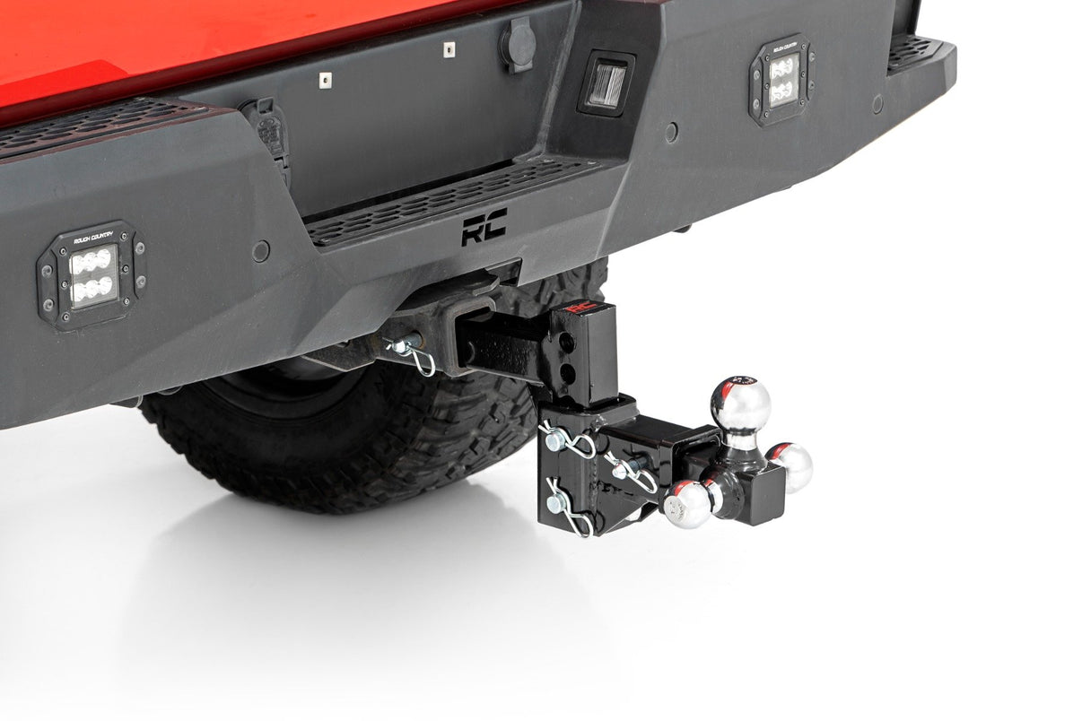 Adjustable Trailer Hitch | 6 Inch Drop | Multi-Ball Mount | Fits 2 Inch Receiver | 99100