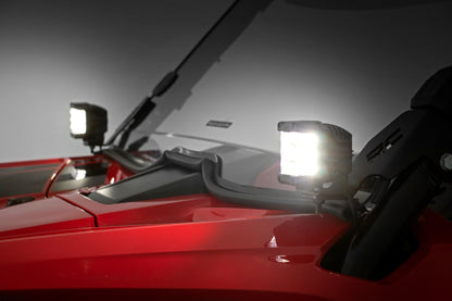LED Light Kit | Cage Mount | 2" Chrome Pair | Wide Angle | Honda Talon 1000R  | 92035