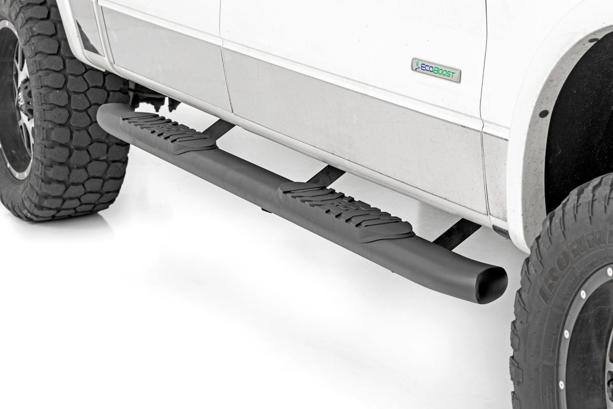 Oval Nerf Step | Crew Cab | Black | Ford F-150 2WD/4WD (2009-2014) | 21007