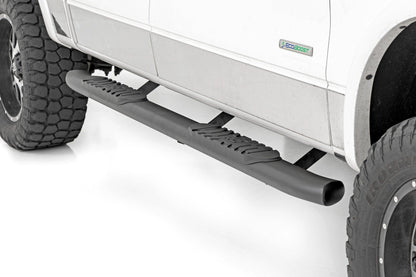 Oval Nerf Step | Crew Cab | Black | Ford F-150 2WD/4WD (2009-2014) | 21007