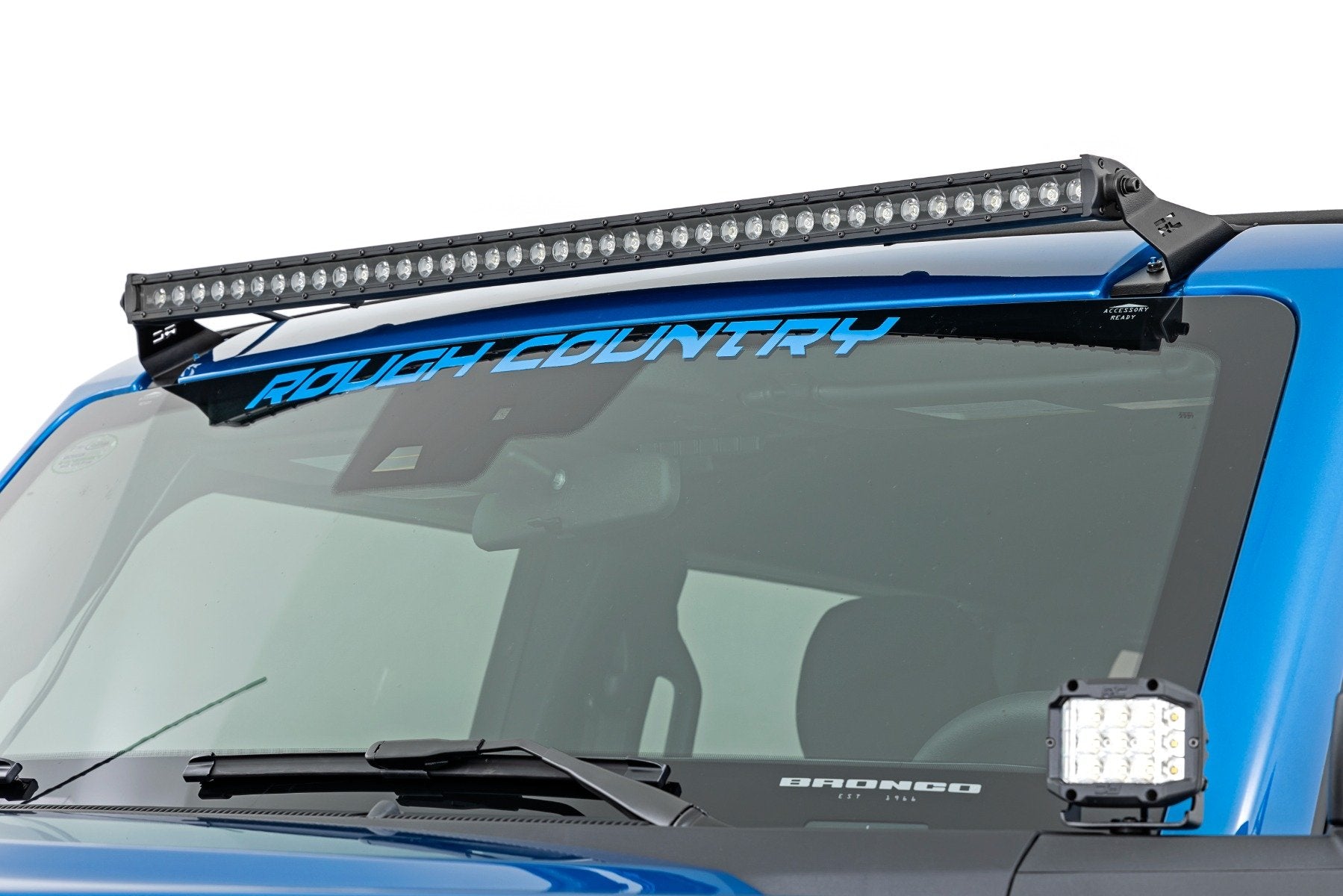 LED Light Kit | Upper Windshield | 40" Black Single Row | Ford Bronco (21-25) | 71041