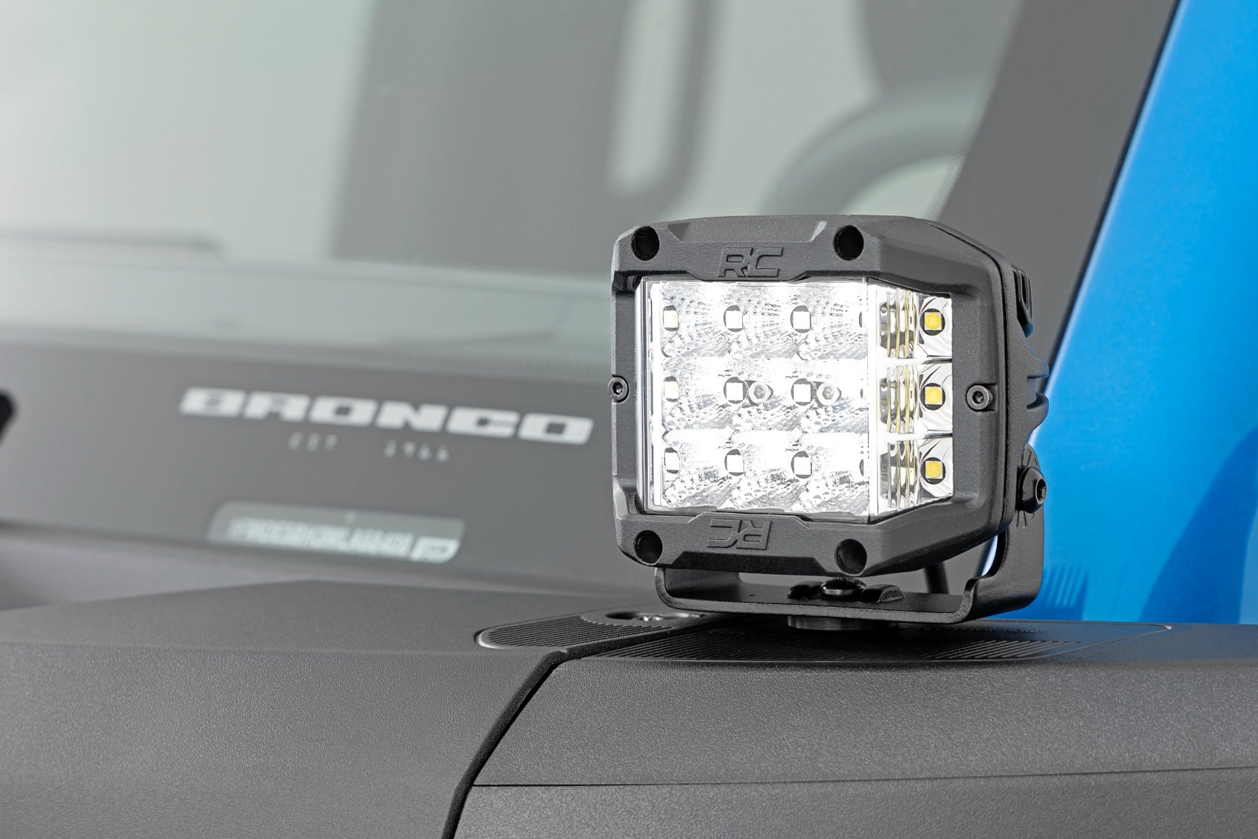 LED Light Kit | Ditch Mount |  2" Chrome Pair | Wide | Ford Bronco 4WD (21-25) | 71050
