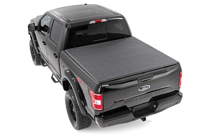 Rough Country | Soft Tri-Fold Bed Cover | 5'7" Bed | Ford F-150 2WD/4WD (2001-2003) | 41501550A
