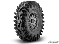Intimidator Tires 34x10x15 on 15" Matte Titanium Hellfire Wheels 5/4.5 Pattern