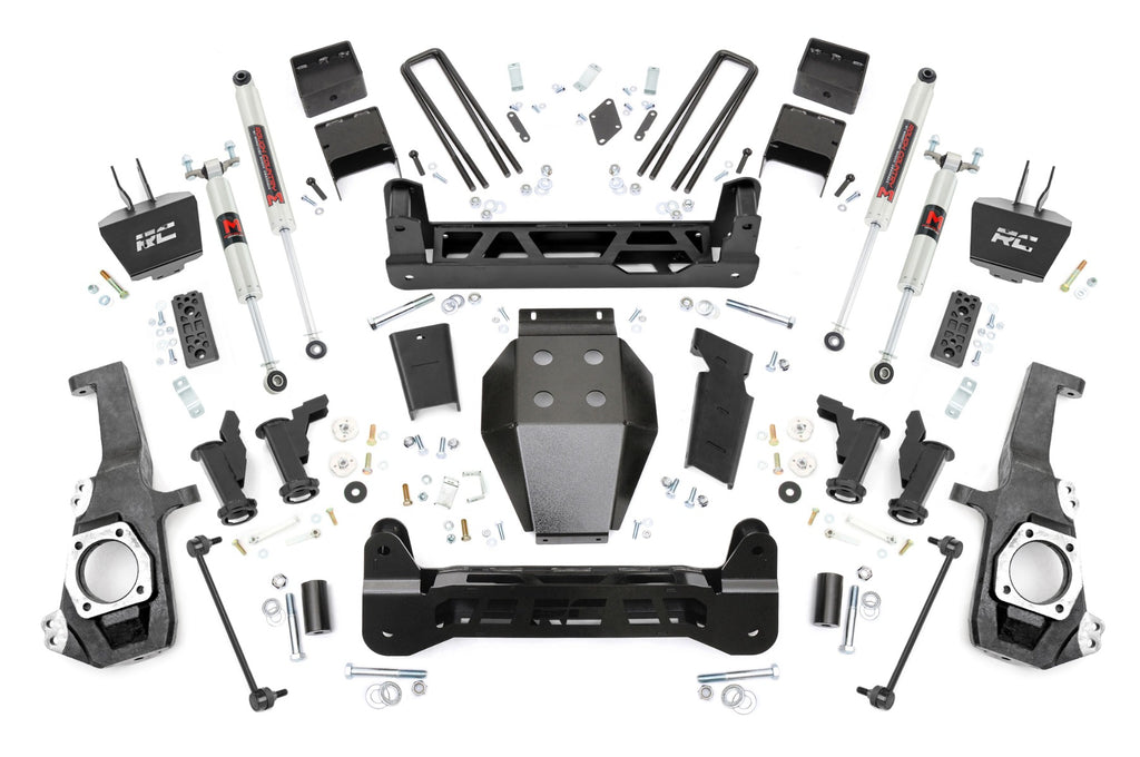 Rough Country | 5 Inch Lift Kit | Torsion Drop | M1 | w/ Overloads | Chevy/GMC 2500HD/3500HD (20-26) | 111040