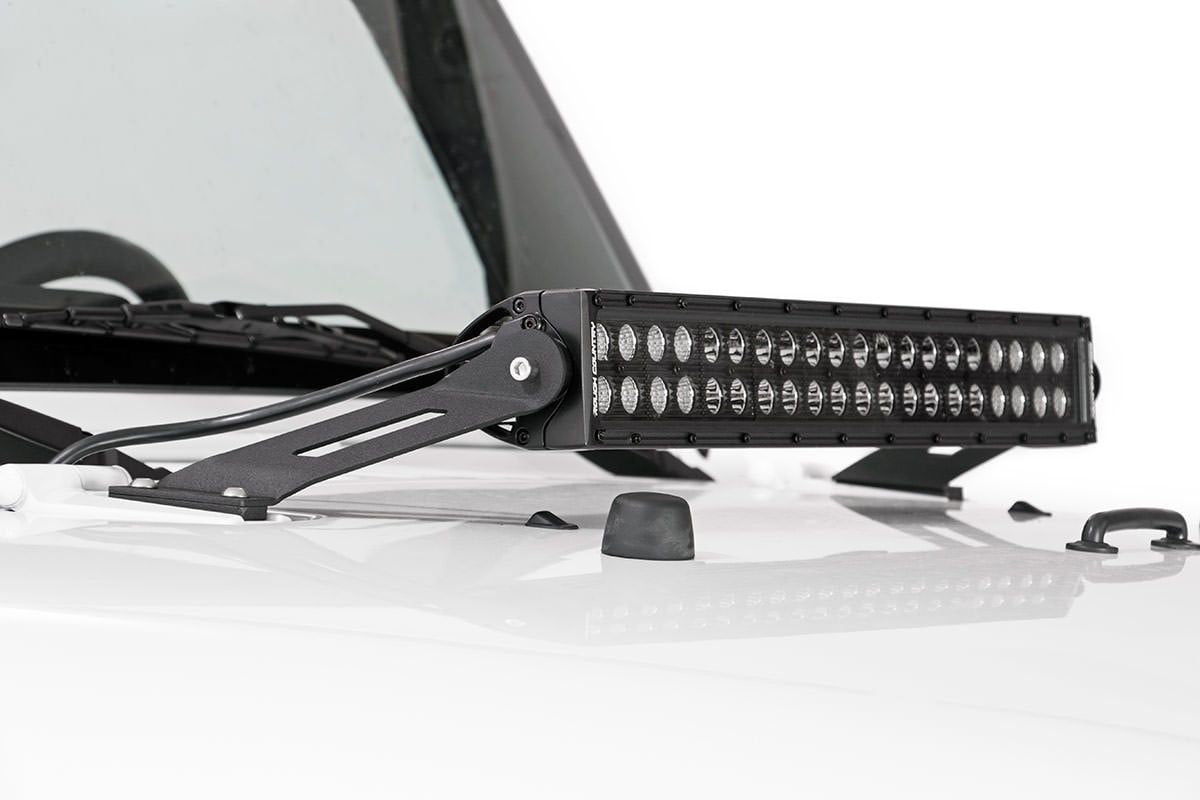 LED Light Mount | Hood | 20" | Jeep Wrangler JK/Wrangler Unlimited  (07-18) | 70533