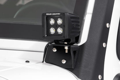 LED Light Mount | Lower Windshield | Pod | Jeep Wrangler JK/Wrangler Unlimited (07-18) | 70044