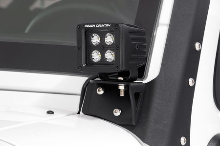 LED Light Mount | Lower Windshield | Pod | Jeep Wrangler JK/Wrangler Unlimited (07-18) | 70044