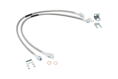 Brake Lines | Stainless | FR | 4-6" Lift | Jeep Cherokee XJ/Wrangler TJ/Wrangler Unlimited  | 89702