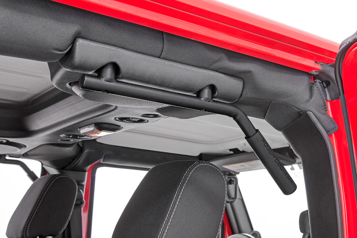 Grab Handles | Steel | FR & RR | Black | Jeep Wrangler JK/Wrangler Unlimited (07-18) | 6503