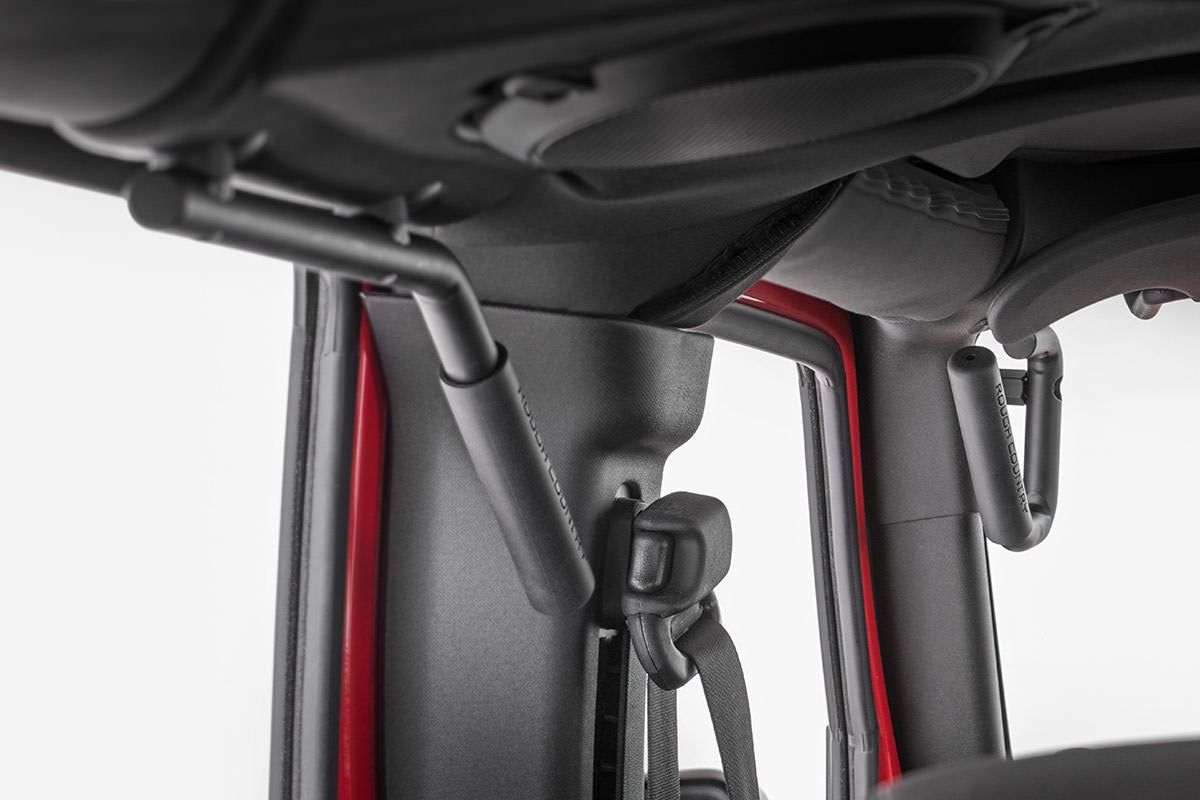 Grab Handles | Steel | FR & RR | Black | Jeep Wrangler JK/Wrangler Unlimited (07-18) | 6503