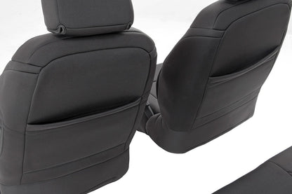 Seat Covers | Front and Rear | 4-Door | Jeep Wrangler Unlimited 4WD (13-18) | 91004