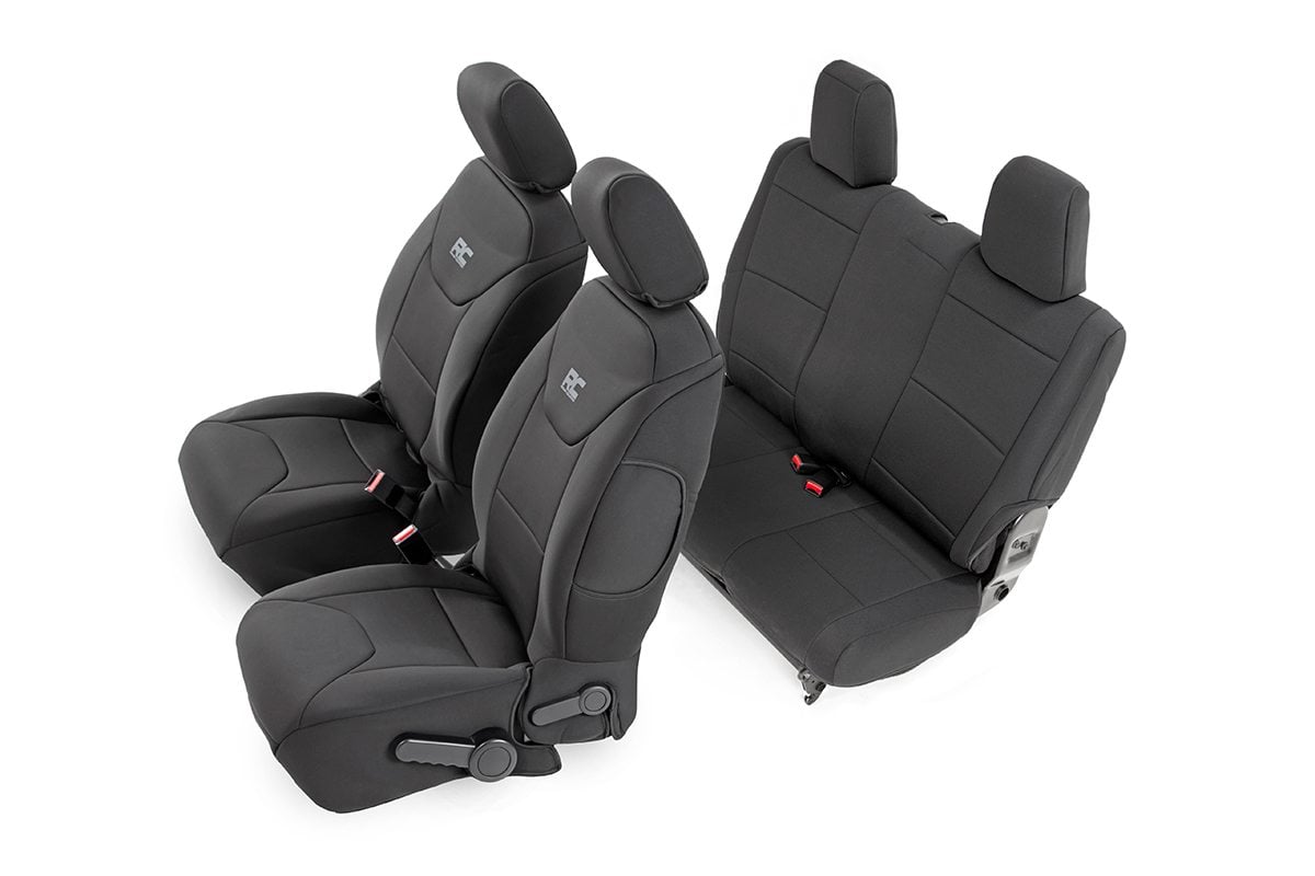 Seat Covers | Front and Rear | 2-Door | Jeep Wrangler JK 4WD (2013-2018) | 91007