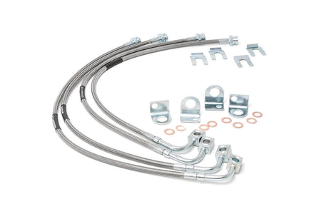 Brake Lines | Stainless | FR & RR | 4-6 Inch Lift | Jeep Wrangler JK/Wrangler Unlimited (07-18) | 89716