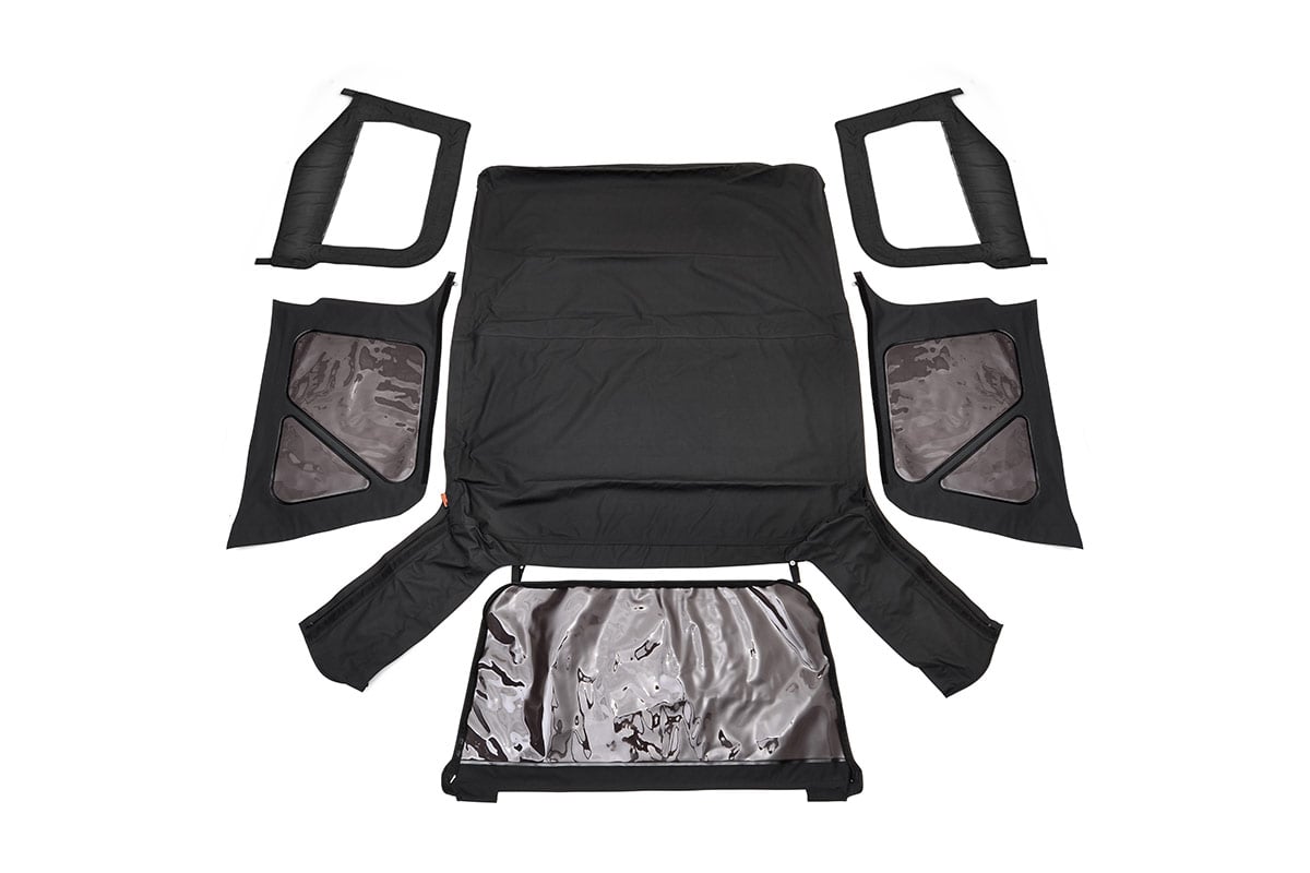 Soft Top | Replacement | Black | Half Doors | Jeep Wrangler TJ 4WD (97-06) | RC85350.35
