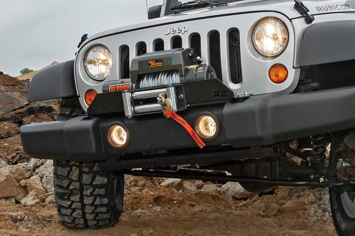 Winch Mount Plate | Factory Bmpr | D-Rings | Jeep Wrangler JK/Wrangler Unlimited (07-18) | 1173