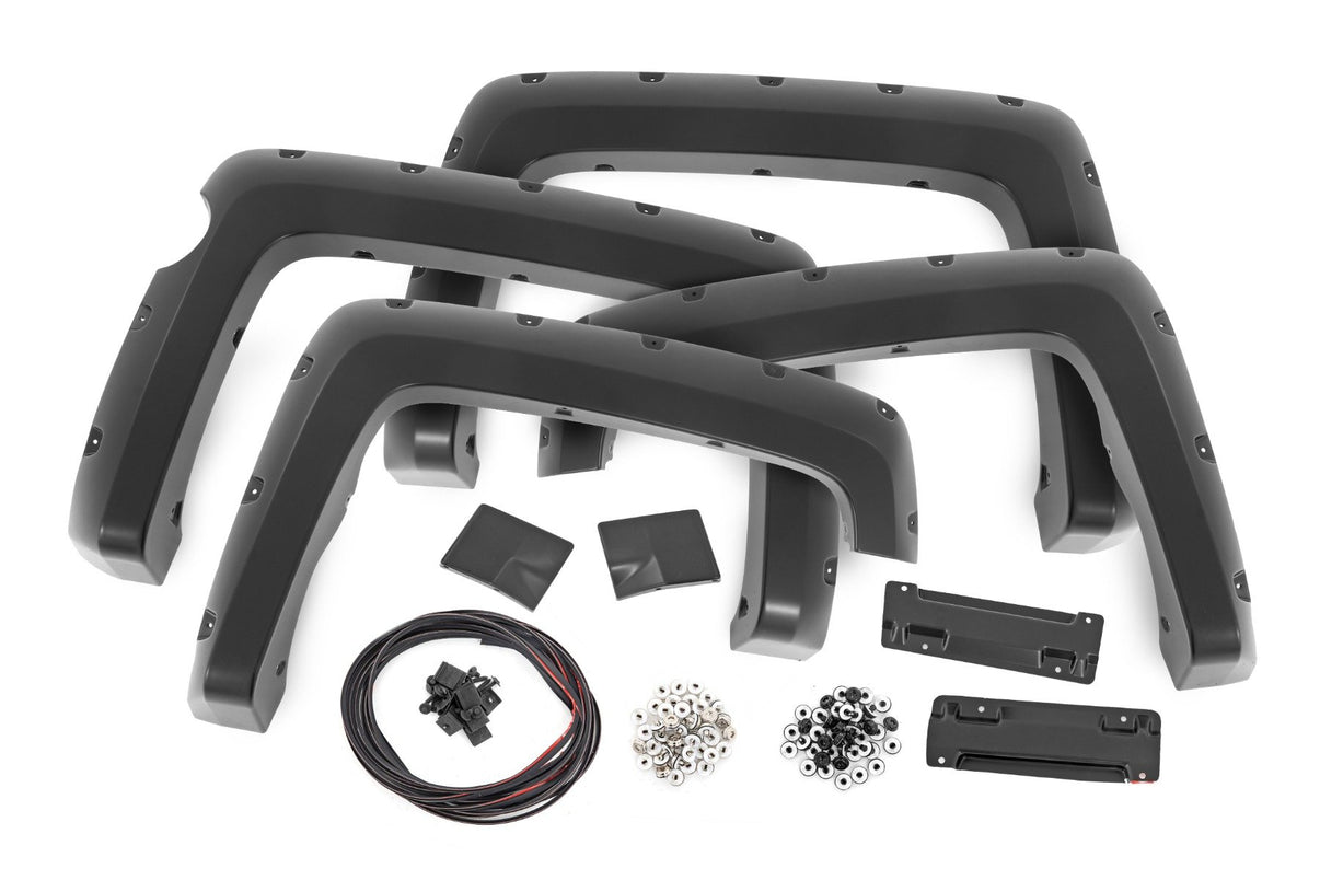 Pocket Fender Flares | 5'9" Bed | GBA Black | Chevy Silverado 1500 (14-18 & Classic) | F-C11413A-GBA