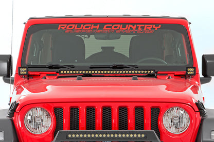 LED Light Kit | Hinge Mount | 2" Black Pair | Jeep Gladiator JT/Wrangler JL (18-25) | 70052