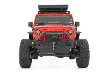 Rough Country | Front Winch Bumper | 9500S | Jeep Gladiator JT/Wrangler JK & JL/Wrangler Unlimited 4WD | 10660